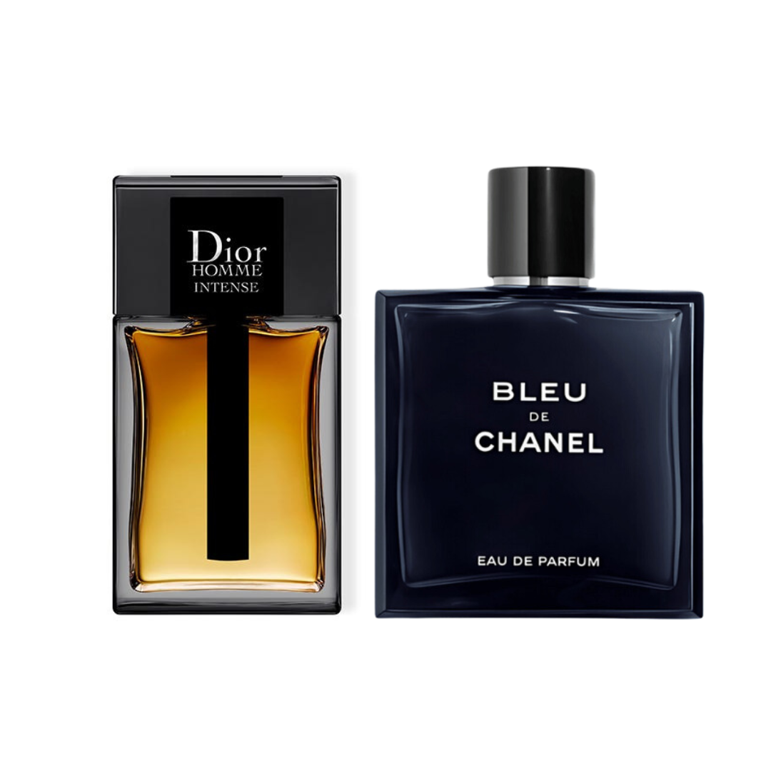 Combo promocional 2 Perfumes - Chanel BLEU DE CHANEL 100ml, Dior HOMME INTENSE 100ml