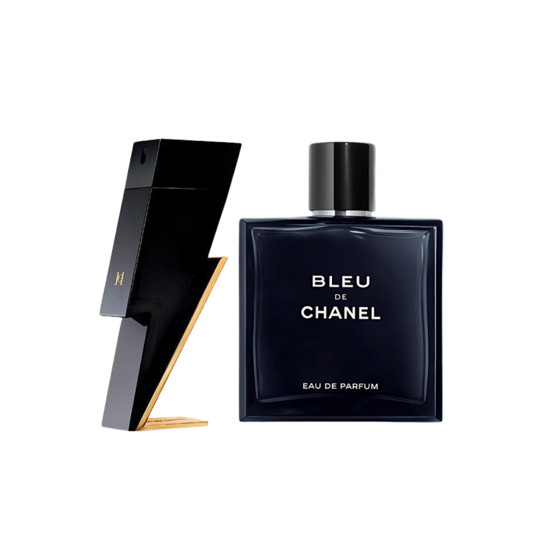 Combo promocional 2 Perfumes - Carolina Herrera BAD BOY 100ML, Chanel BLEU DE CHANEL 100ml